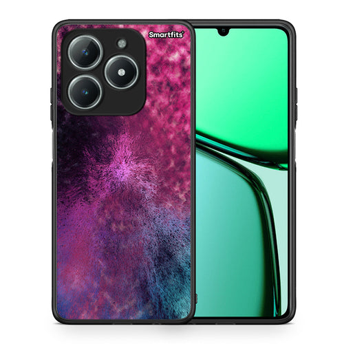 Θήκη Realme C63 4G Aurora Galaxy από τη Smartfits με σχέδιο στο πίσω μέρος και μαύρο περίβλημα | Realme C63 4G Aurora Galaxy case with colorful back and black bezels