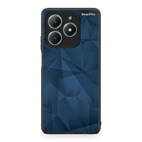 Thumbnail for 39 - Realme C61 Blue Abstract Geometric case, cover, bumper