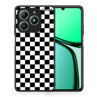 Thumbnail for Θήκη Realme C61 Squares Geometric από τη Smartfits με σχέδιο στο πίσω μέρος και μαύρο περίβλημα | Realme C61 Squares Geometric case with colorful back and black bezels