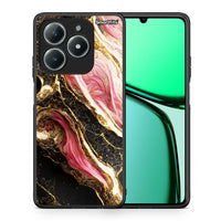 Thumbnail for Θήκη Realme C61 Glamorous Pink Marble από τη Smartfits με σχέδιο στο πίσω μέρος και μαύρο περίβλημα | Realme C61 Glamorous Pink Marble case with colorful back and black bezels