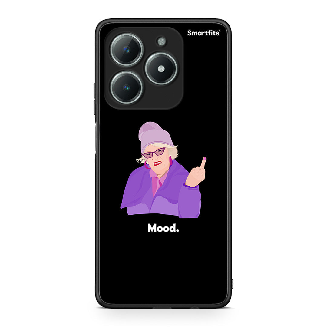 Realme C61 Grandma Mood Black θήκη από τη Smartfits με σχέδιο στο πίσω μέρος και μαύρο περίβλημα | Smartphone case with colorful back and black bezels by Smartfits
