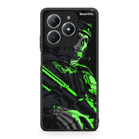 Thumbnail for Realme C61 Green Soldier Θήκη Αγίου Βαλεντίνου από τη Smartfits με σχέδιο στο πίσω μέρος και μαύρο περίβλημα | Smartphone case with colorful back and black bezels by Smartfits