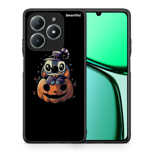Θήκη Realme C61 Halloween Stitch από τη Smartfits με σχέδιο στο πίσω μέρος και μαύρο περίβλημα | Realme C61 Halloween Stitch case with colorful back and black bezels