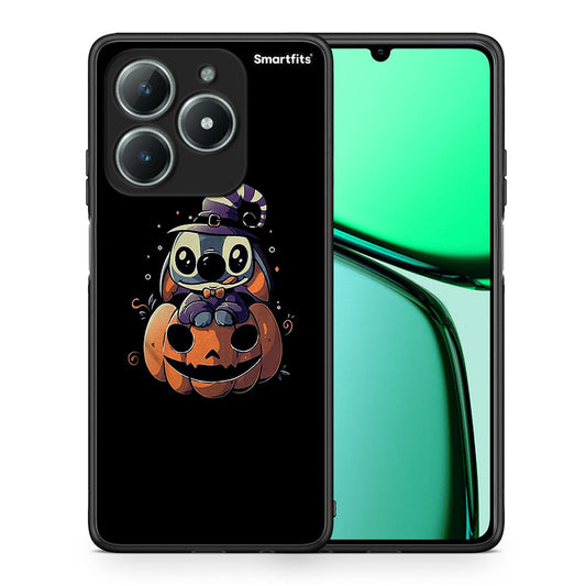 Θήκη Realme C61 Halloween Stitch από τη Smartfits με σχέδιο στο πίσω μέρος και μαύρο περίβλημα | Realme C61 Halloween Stitch case with colorful back and black bezels