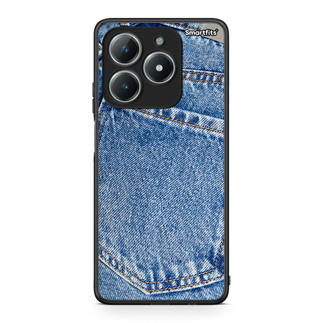 Realme C61 Jeans Pocket θήκη από τη Smartfits με σχέδιο στο πίσω μέρος και μαύρο περίβλημα | Smartphone case with colorful back and black bezels by Smartfits