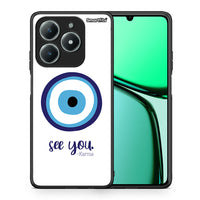 Thumbnail for Θήκη Realme C63 4G Karma Says από τη Smartfits με σχέδιο στο πίσω μέρος και μαύρο περίβλημα | Realme C63 4G Karma Says case with colorful back and black bezels