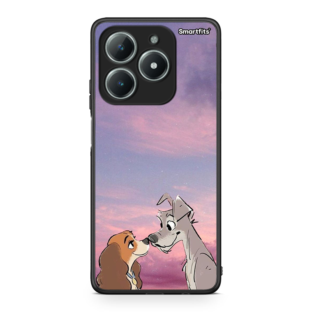 Realme C63 4G Lady And Tramp θήκη από τη Smartfits με σχέδιο στο πίσω μέρος και μαύρο περίβλημα | Smartphone case with colorful back and black bezels by Smartfits