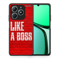 Thumbnail for Θήκη Realme C63 4G Like A Boss από τη Smartfits με σχέδιο στο πίσω μέρος και μαύρο περίβλημα | Realme C63 4G Like A Boss case with colorful back and black bezels