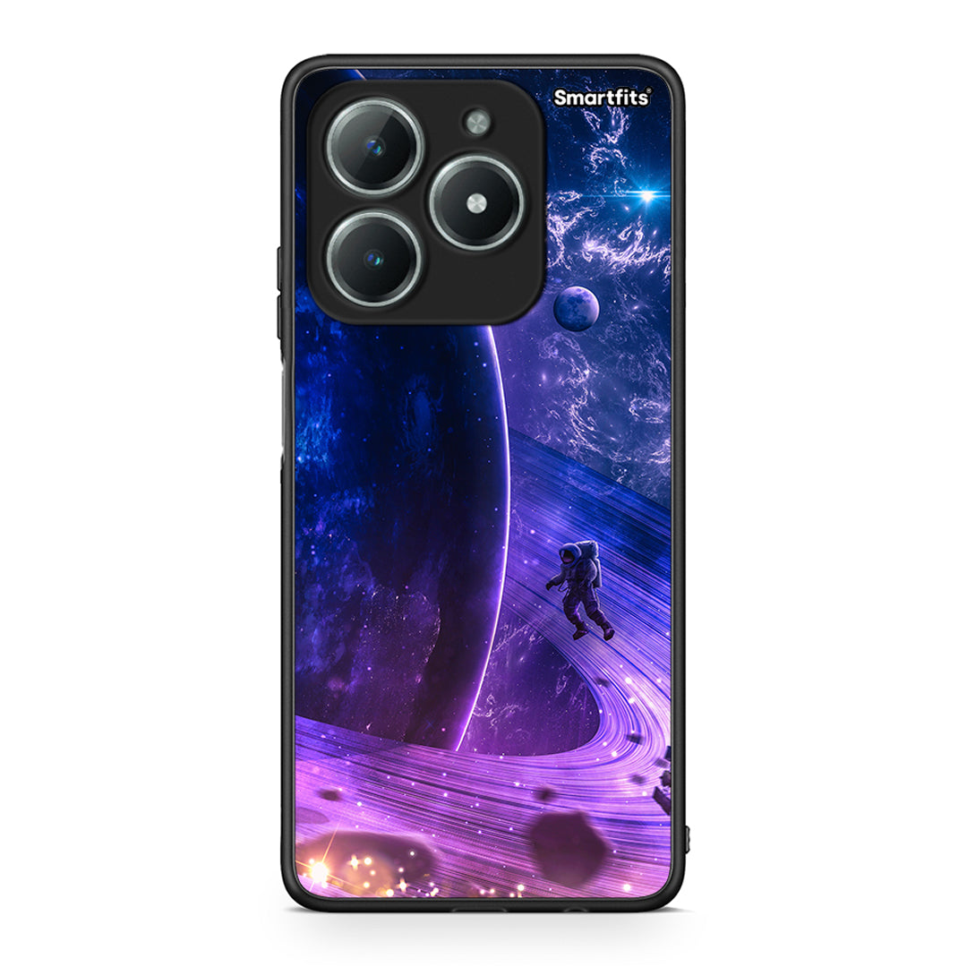 Realme C63 4G Lost Astronaut θήκη από τη Smartfits με σχέδιο στο πίσω μέρος και μαύρο περίβλημα | Smartphone case with colorful back and black bezels by Smartfits