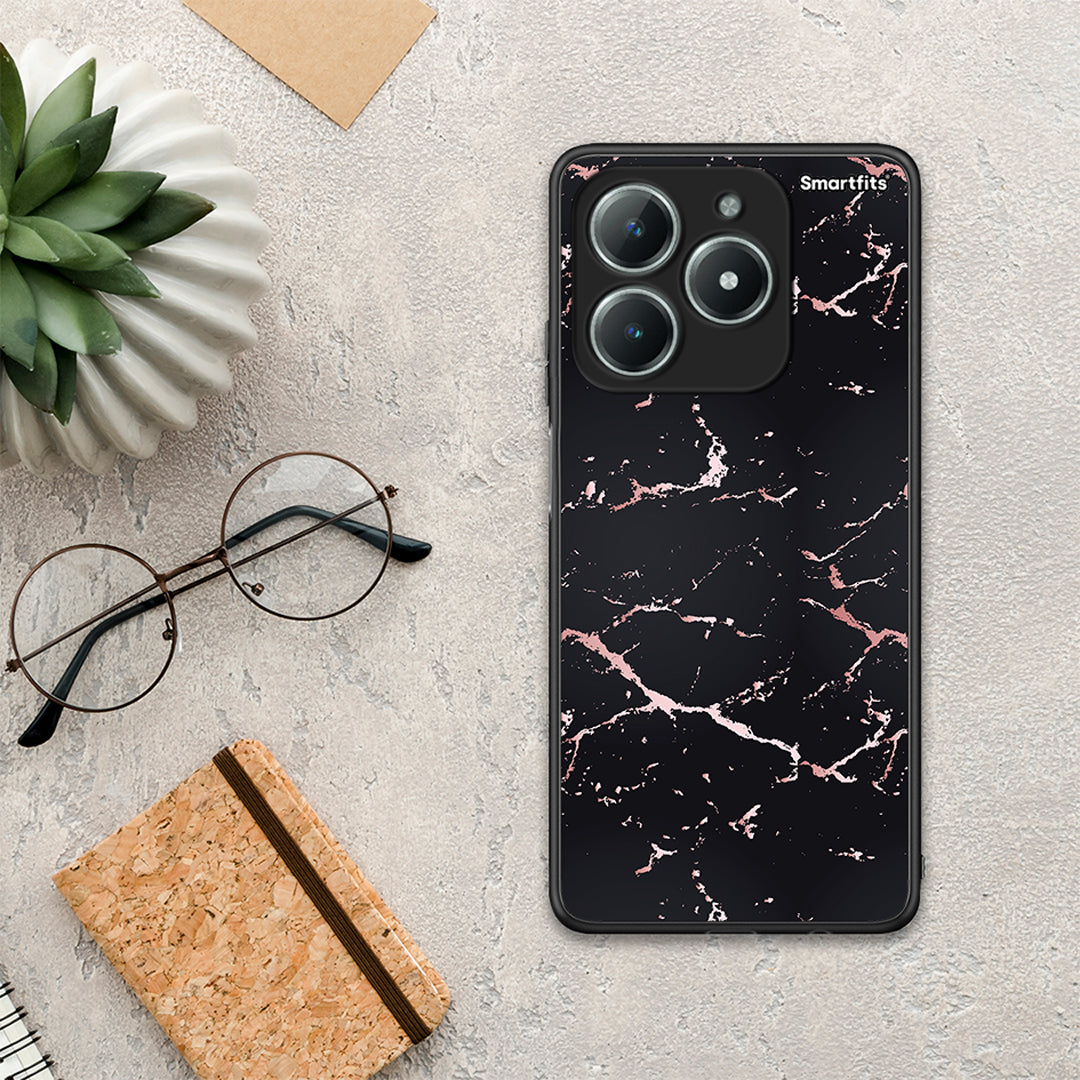 Marble Black Rosegold - Realme C63 4G θήκη