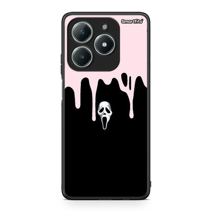 Realme C61 Melting Halloween Mask Θήκη από τη Smartfits με σχέδιο στο πίσω μέρος και μαύρο περίβλημα | Smartphone case with colorful back and black bezels by Smartfits