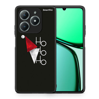 Θήκη Realme C61 Minimal Christmas από τη Smartfits με σχέδιο στο πίσω μέρος και μαύρο περίβλημα | Realme C61 Minimal Christmas case with colorful back and black bezels