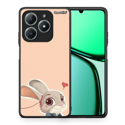 Θήκη Realme C63 4G Nick Wilde And Judy Hopps Love 2 από τη Smartfits με σχέδιο στο πίσω μέρος και μαύρο περίβλημα | Realme C63 4G Nick Wilde And Judy Hopps Love 2 case with colorful back and black bezels