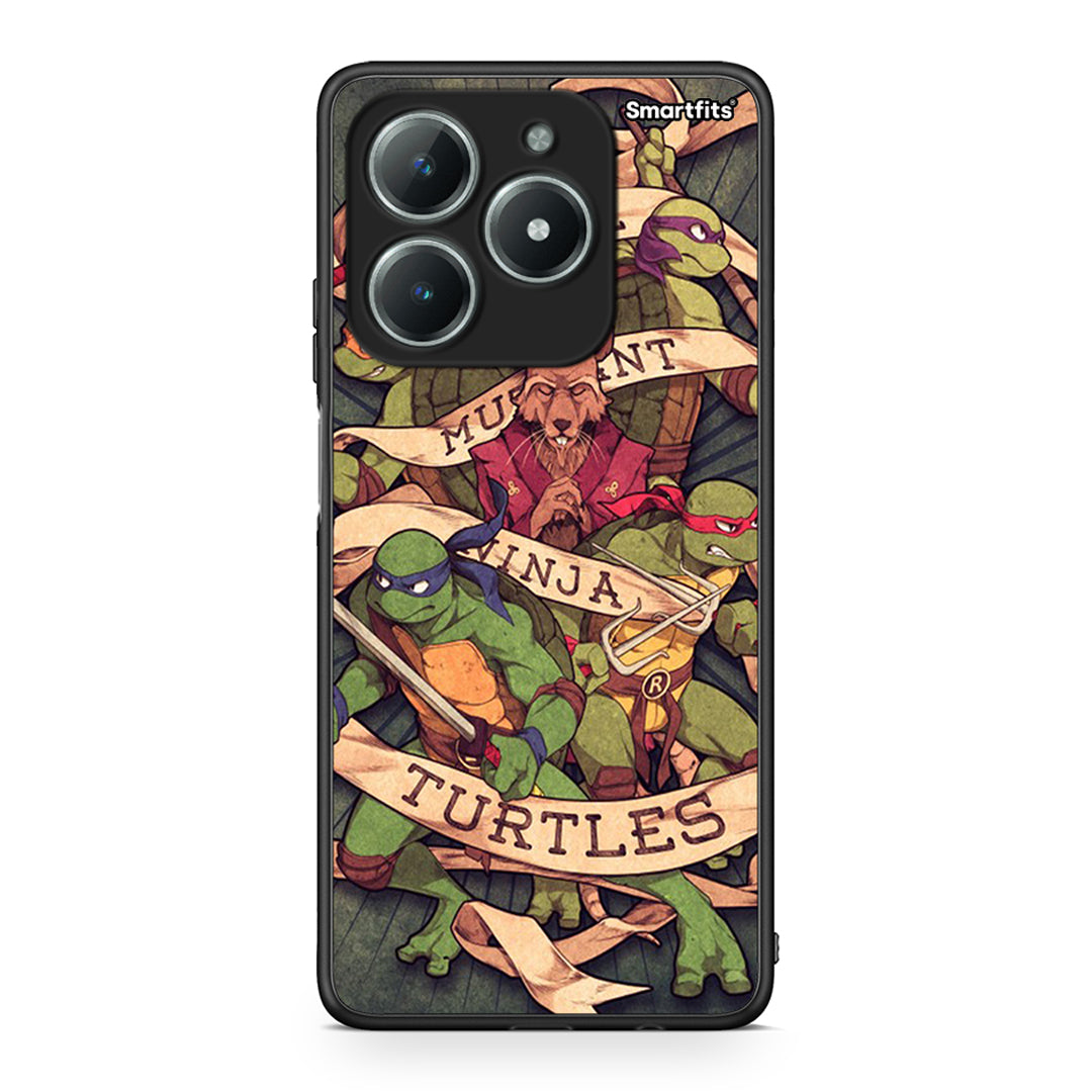 Realme C63 4G Ninja Turtles θήκη από τη Smartfits με σχέδιο στο πίσω μέρος και μαύρο περίβλημα | Smartphone case with colorful back and black bezels by Smartfits