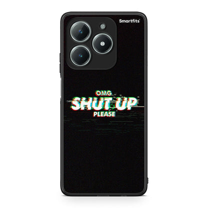 Realme C63 4G OMG ShutUp θήκη από τη Smartfits με σχέδιο στο πίσω μέρος και μαύρο περίβλημα | Smartphone case with colorful back and black bezels by Smartfits