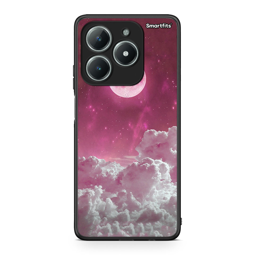 Realme C61 Pink Moon Θήκη από τη Smartfits με σχέδιο στο πίσω μέρος και μαύρο περίβλημα | Smartphone case with colorful back and black bezels by Smartfits