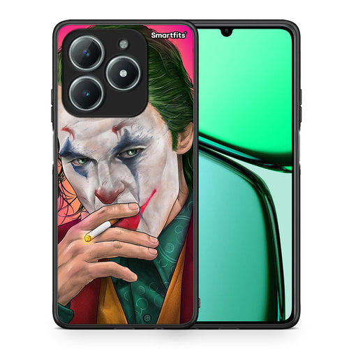 Θήκη Realme C63 4G JokesOnU PopArt από τη Smartfits με σχέδιο στο πίσω μέρος και μαύρο περίβλημα | Realme C63 4G JokesOnU PopArt case with colorful back and black bezels