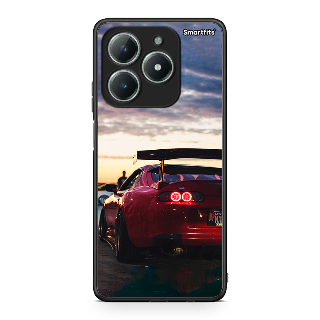 Realme C61 Racing Supra θήκη από τη Smartfits με σχέδιο στο πίσω μέρος και μαύρο περίβλημα | Smartphone case with colorful back and black bezels by Smartfits