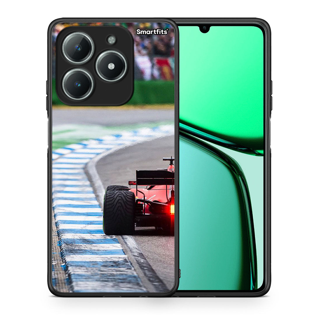 Θήκη Realme C63 4G Racing Vibes από τη Smartfits με σχέδιο στο πίσω μέρος και μαύρο περίβλημα | Realme C63 4G Racing Vibes case with colorful back and black bezels