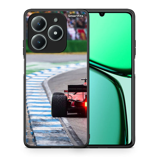 Θήκη Realme C63 4G Racing Vibes από τη Smartfits με σχέδιο στο πίσω μέρος και μαύρο περίβλημα | Realme C63 4G Racing Vibes case with colorful back and black bezels