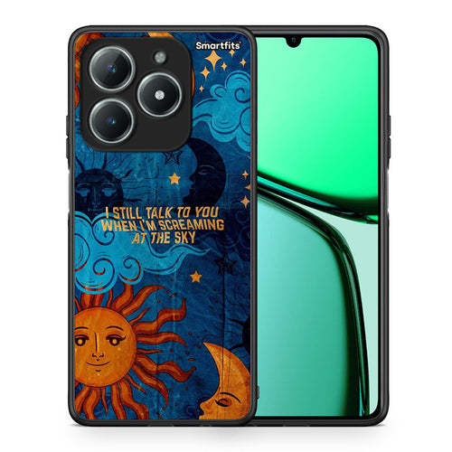 Θήκη Realme C63 4G Screaming Sky από τη Smartfits με σχέδιο στο πίσω μέρος και μαύρο περίβλημα | Realme C63 4G Screaming Sky case with colorful back and black bezels