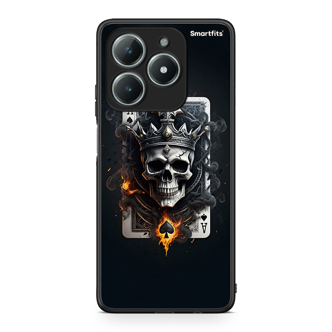 Realme C63 4G Skull King Ace θήκη από τη Smartfits με σχέδιο στο πίσω μέρος και μαύρο περίβλημα | Smartphone case with colorful back and black bezels by Smartfits