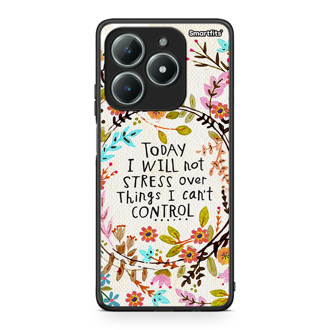 Realme C63 4G Stress Over θήκη από τη Smartfits με σχέδιο στο πίσω μέρος και μαύρο περίβλημα | Smartphone case with colorful back and black bezels by Smartfits