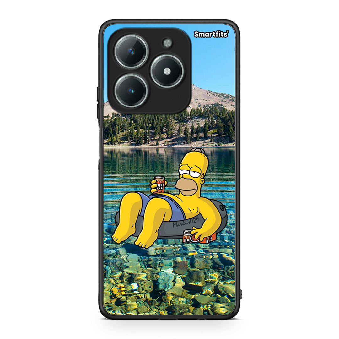 Realme C63 4G Summer Happiness Θήκη από τη Smartfits με σχέδιο στο πίσω μέρος και μαύρο περίβλημα | Smartphone case with colorful back and black bezels by Smartfits