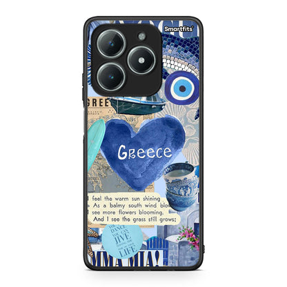 Realme C61 Summer In Greece Θήκη από τη Smartfits με σχέδιο στο πίσω μέρος και μαύρο περίβλημα | Smartphone case with colorful back and black bezels by Smartfits