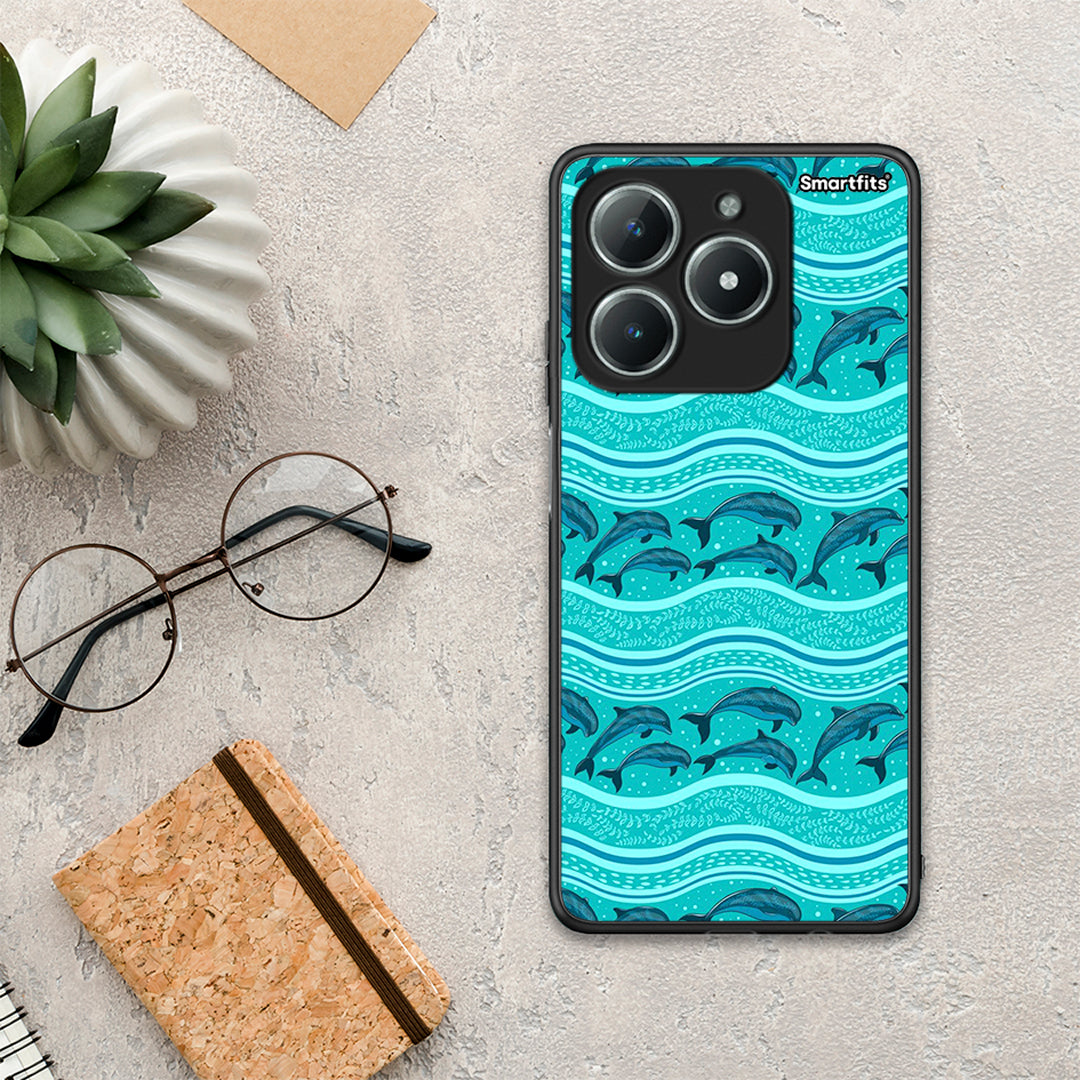 Swimming Dolphins - Realme C63 4G θήκη