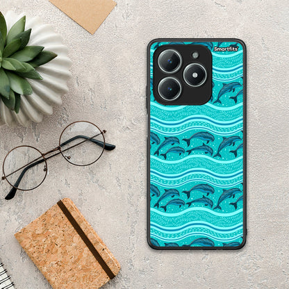 Swimming Dolphins - Realme C63 4G θήκη