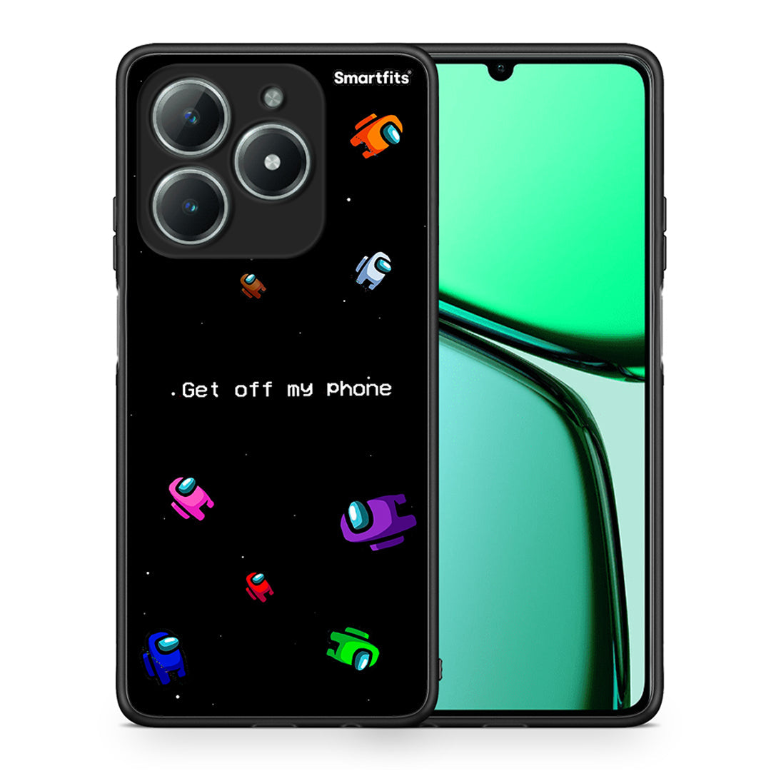 Θήκη Realme C61 AFK Text από τη Smartfits με σχέδιο στο πίσω μέρος και μαύρο περίβλημα | Realme C61 AFK Text case with colorful back and black bezels