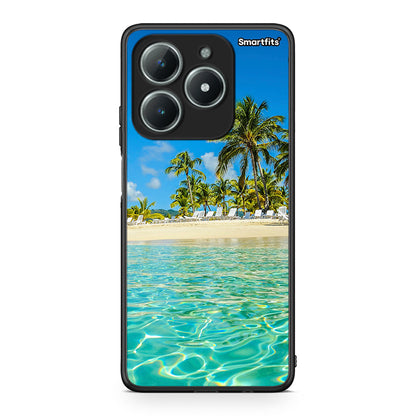 Realme C61 Tropical Vibes Θήκη από τη Smartfits με σχέδιο στο πίσω μέρος και μαύρο περίβλημα | Smartphone case with colorful back and black bezels by Smartfits
