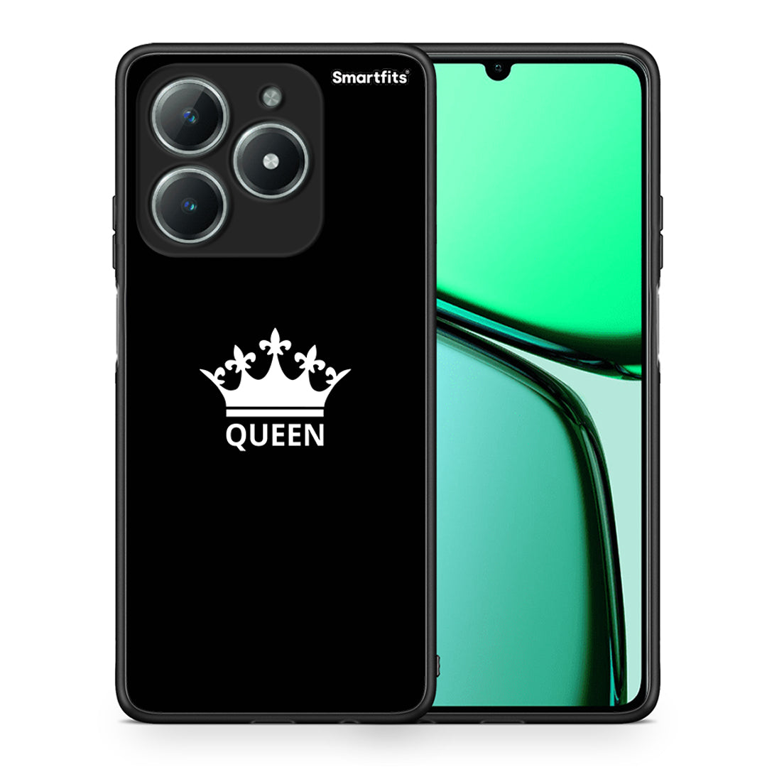 Θήκη Realme C61 Queen Valentine από τη Smartfits με σχέδιο στο πίσω μέρος και μαύρο περίβλημα | Realme C61 Queen Valentine case with colorful back and black bezels