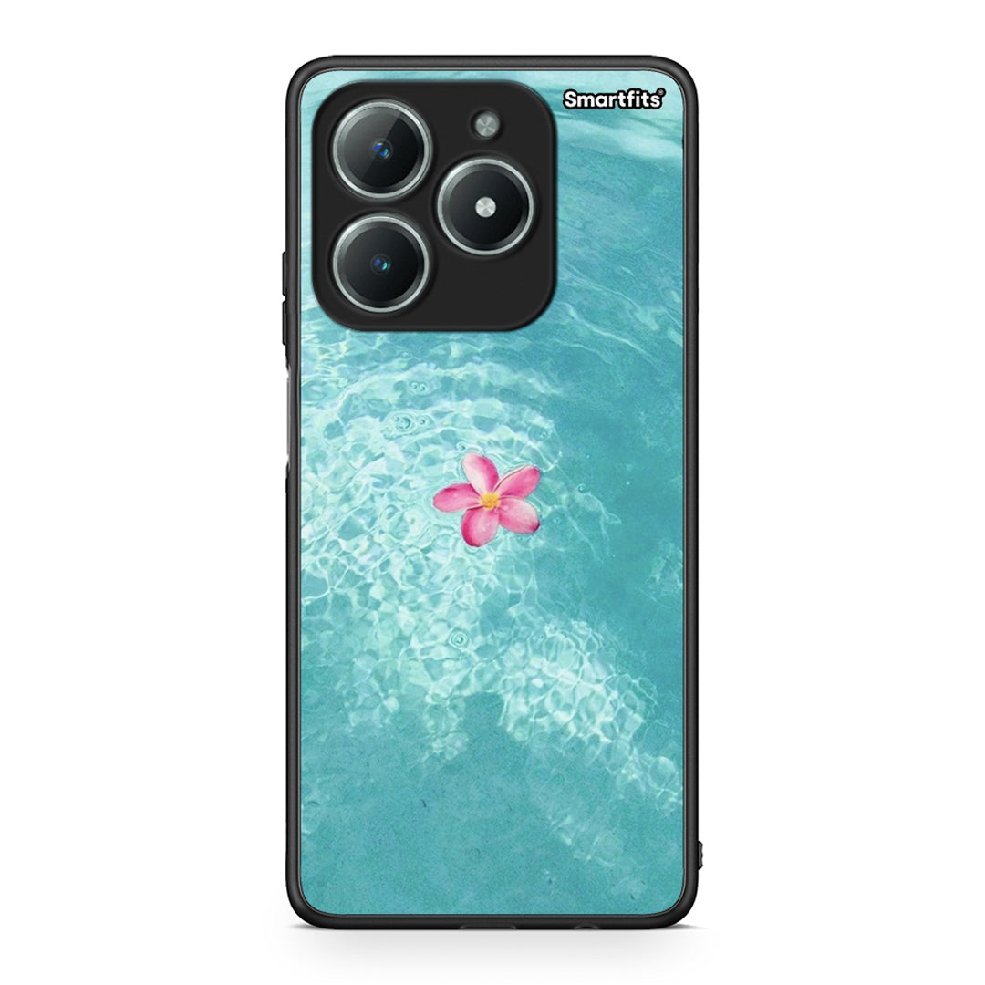 Realme C61 Water Flower Θήκη από τη Smartfits με σχέδιο στο πίσω μέρος και μαύρο περίβλημα | Smartphone case with colorful back and black bezels by Smartfits