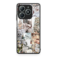 Thumbnail for Realme C61 White Christmas θήκη από τη Smartfits με σχέδιο στο πίσω μέρος και μαύρο περίβλημα | Smartphone case with colorful back and black bezels by Smartfits