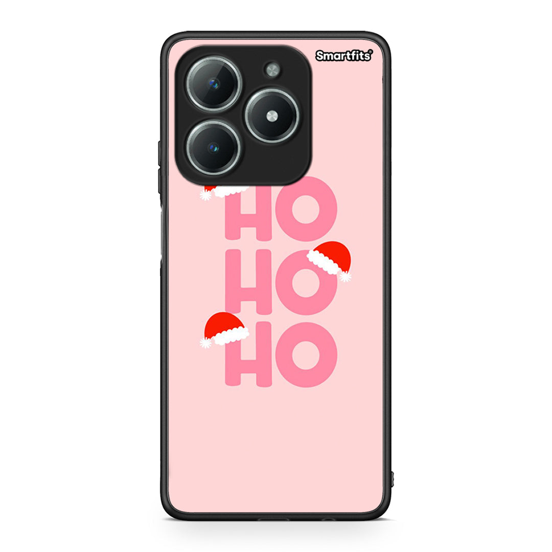 Realme C61 Xmas Ho Ho Ho θήκη από τη Smartfits με σχέδιο στο πίσω μέρος και μαύρο περίβλημα | Smartphone case with colorful back and black bezels by Smartfits