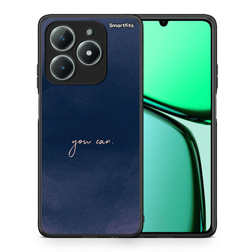 Θήκη Realme C61 You Can από τη Smartfits με σχέδιο στο πίσω μέρος και μαύρο περίβλημα | Realme C61 You Can case with colorful back and black bezels