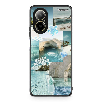 Realme C67 4G Aesthetic Summer Θήκη από τη Smartfits με σχέδιο στο πίσω μέρος και μαύρο περίβλημα | Smartphone case with colorful back and black bezels by Smartfits