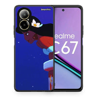 Thumbnail for Θήκη Realme C67 4G Alladin And Jasmine Love 2 από τη Smartfits με σχέδιο στο πίσω μέρος και μαύρο περίβλημα | Realme C67 4G Alladin And Jasmine Love 2 case with colorful back and black bezels