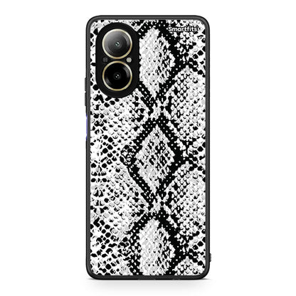 24 - Realme C67 4G White Snake Animal case, cover, bumper