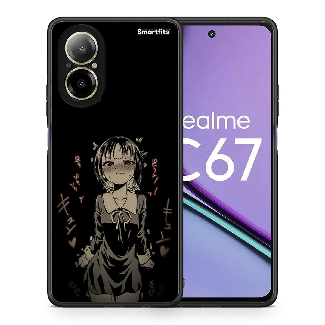 Θήκη Realme C67 4G Anime Girl από τη Smartfits με σχέδιο στο πίσω μέρος και μαύρο περίβλημα | Realme C67 4G Anime Girl case with colorful back and black bezels