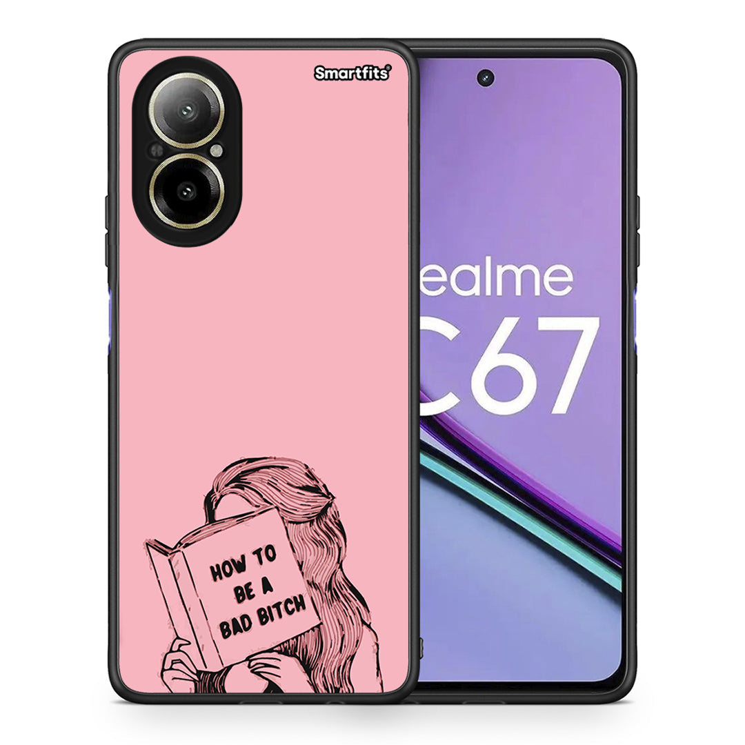 Θήκη Realme C67 4G Bad Bitch από τη Smartfits με σχέδιο στο πίσω μέρος και μαύρο περίβλημα | Realme C67 4G Bad Bitch case with colorful back and black bezels