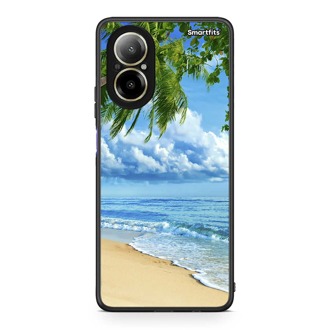 Realme C67 4G Beautiful Beach θήκη από τη Smartfits με σχέδιο στο πίσω μέρος και μαύρο περίβλημα | Smartphone case with colorful back and black bezels by Smartfits