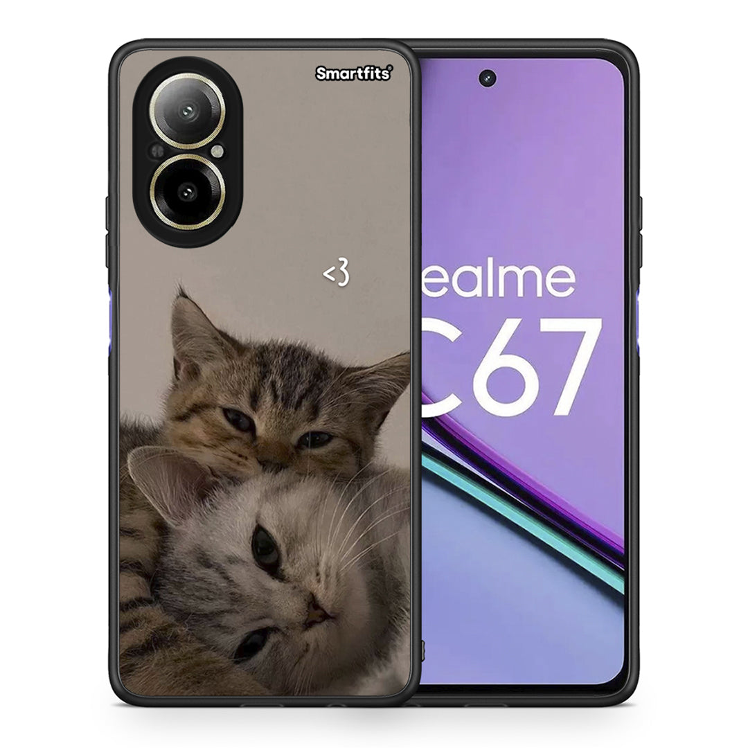 092 Cats In Love - Realme C67 4G θήκη