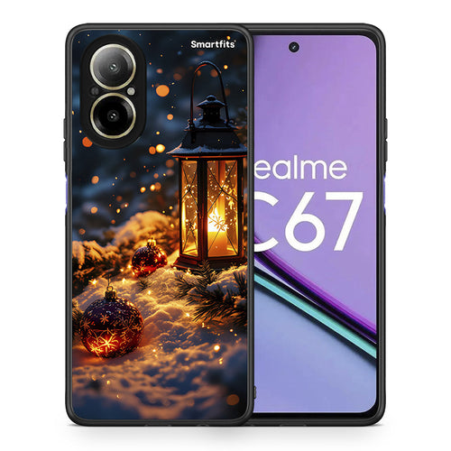 Θήκη Realme C67 4G Christmas Ornaments από τη Smartfits με σχέδιο στο πίσω μέρος και μαύρο περίβλημα | Realme C67 4G Christmas Ornaments case with colorful back and black bezels