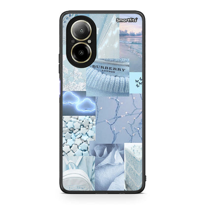 Realme C67 4G Ciel Aesthetic Collage θήκη από τη Smartfits με σχέδιο στο πίσω μέρος και μαύρο περίβλημα | Smartphone case with colorful back and black bezels by Smartfits