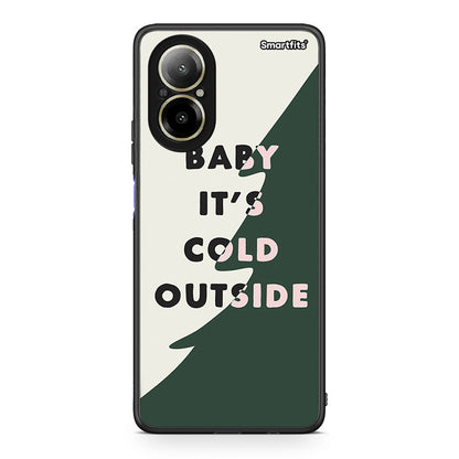 Realme C67 4G Cold Outside θήκη από τη Smartfits με σχέδιο στο πίσω μέρος και μαύρο περίβλημα | Smartphone case with colorful back and black bezels by Smartfits