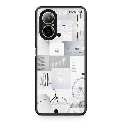 Realme C67 4G Collage Make Me Wonder Θήκη Αγίου Βαλεντίνου από τη Smartfits με σχέδιο στο πίσω μέρος και μαύρο περίβλημα | Smartphone case with colorful back and black bezels by Smartfits