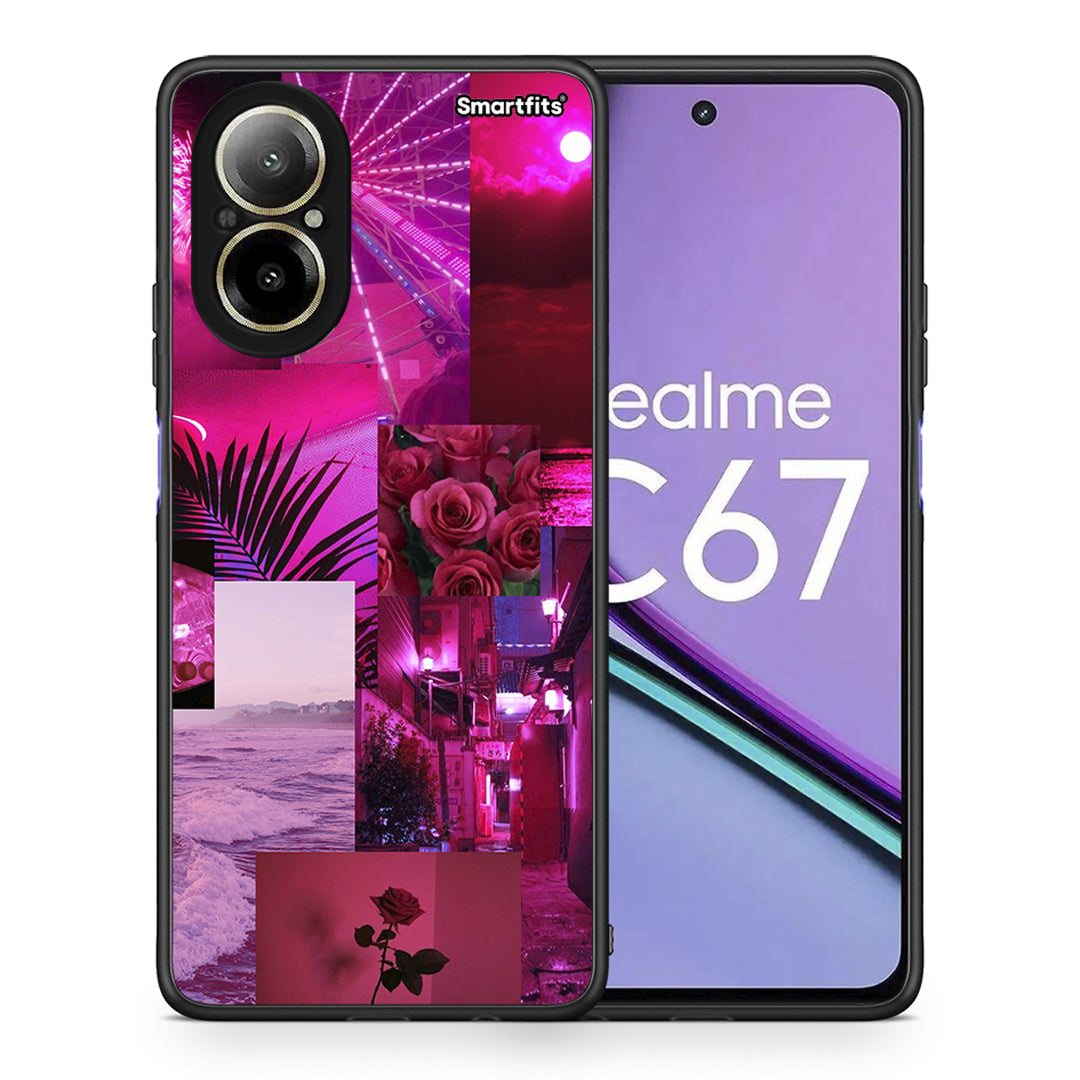 Collage Red Roses - Realme C67 4G θήκη
